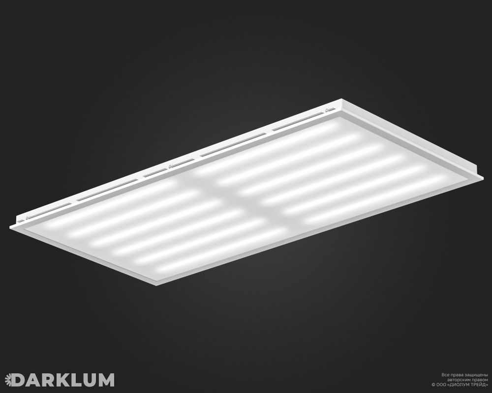 Светодиодный светильник Ecophon Dg 1200х600 105Вт 6500К опал IP40 фото 1