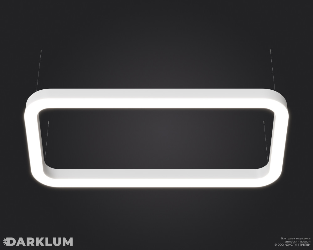 Подвесной светодиодный светильник FRAME-SOFT-1000 66Вт 3000К белый фото 2