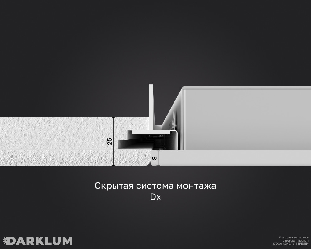Светодиодный светильник Ecophon Dх 600х600 52Вт 3000К опал IP40 фото 6