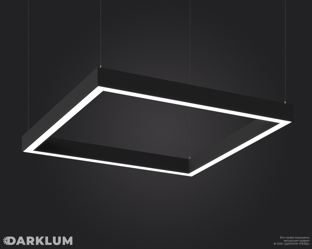 Подвесной светодиодный светильник LP85-FRAME-Q-1000 108Вт 4000К черный фото 2