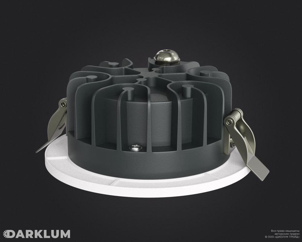 Cветодиодный светильник Downlight круглый 108мм 12Вт 4000К IP54 белый фото 2