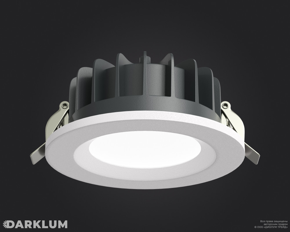 Cветодиодный светильник Downlight круглый 108мм 8Вт 4000К IP54 белый фото 1