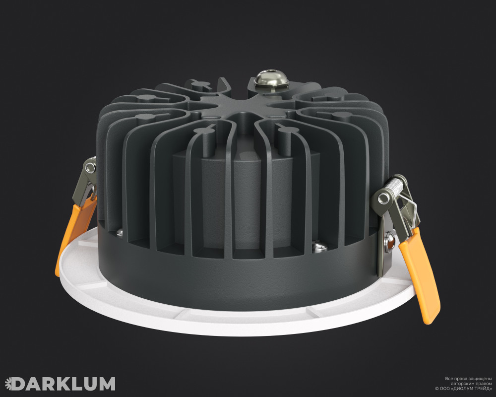 Cветодиодный светильник Downlight круглый 140мм 8Вт 4000К IP54 белый фото 2