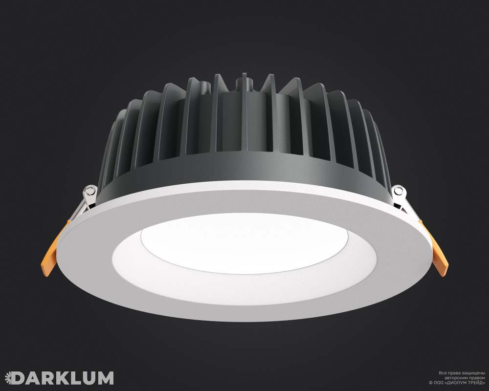 Cветодиодный светильник Downlight круглый 190мм 20Вт 4000К IP54 белый фото 1