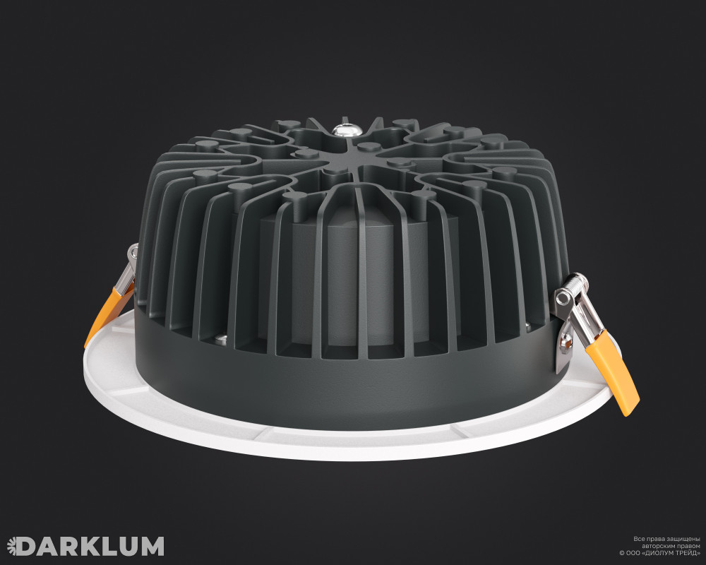 Cветодиодный светильник Downlight круглый 190мм 20Вт 4000К IP54 белый фото 2
