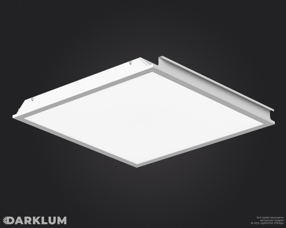 Светодиодный светильник Hook-On A 600x600 L4108 38Вт SL 3000К опал IP54 фото 1