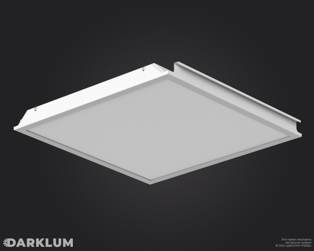 Светодиодный светильник Hook-On A 600x600 L4108 38Вт SL 3000К опал IP54 фото 2